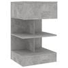 vidaXL Nachttisch Betongrau 40x35x65 cm Holzwerkstoff
