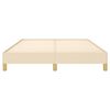 vidaXL Bettgestell ohne Matratze Creme 140x200 cm Stoff