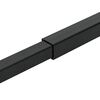 vidaXL Verstellbarer Fenster-Sicherheitsbalken Schwarz 710 - 1200 mm