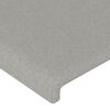 vidaXL Boxspringbett mit Matratze Hellgrau 140x190 cm Stoff