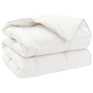 vidaXL Bettdecke FULDA 220 x 240 cm 4 Jahreszeiten 210 GSM Wei&szlig;