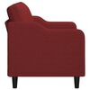 vidaXL 2-Sitzer-Sofa Weinrot 120 cm Stoff