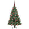 vidaXL Künstlicher klappbarer Weihnachtsbaum mit 150 LEDs Grün 120 cm