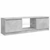 vidaXL TV-Schrank mit LED-Leuchten Betongrau 120x30x36 cm