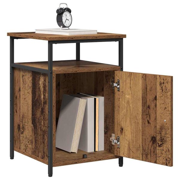 vidaXL Nachttisch Altholz Holzwerkstoff