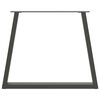 vidaXL Esstisch Beine V-Form 3 Stück Anthrazit 80x(72-73,3) cm Stahl