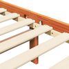 vidaXL Bettrahmen Wachsbraun 205,5 x 185,5 x 100 cm Massivholz Kiefer