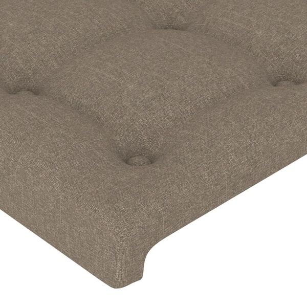 vidaXL Kopfteile 2 Stk. Taupe 80x5x78/88 cm Stoff