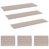 vidaXL Stufenmatten 15 stk. 76 x 20 cm Grau und Wei&szlig; Polyester