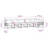 vidaXL Outdoor-Sofagarnitur mit Kissen 6 pcs Natur und Anthrazit
