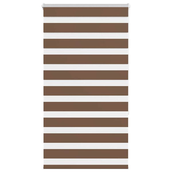 vidaXL Doppelrollo Braun 70x150 cm Stoffbreite 65,9 cm Polyester