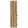 vidaXL Highboard Artisan-Eiche 68 x 37 x 142 cm Holzwerkstoff