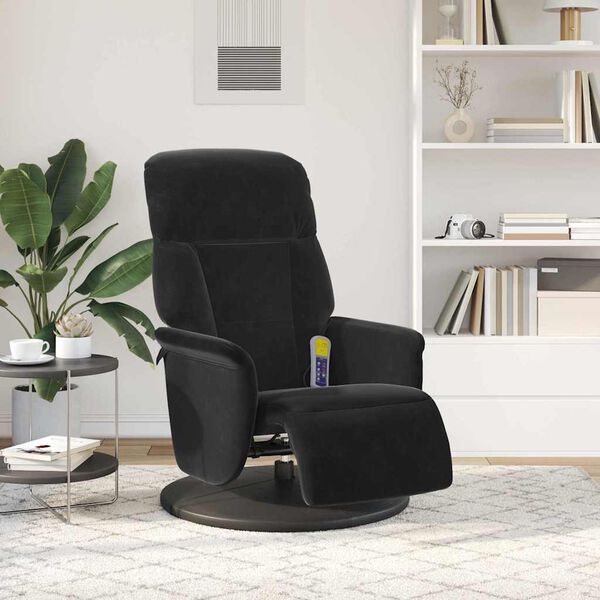 vidaXL Massage Relaxsessel Schwarz 91 x 71 x 105 cm Samt