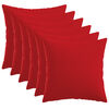 vidaXL Kissenbezug 6 stk. HEERLEN Rot 35 x 35 cm Stoff