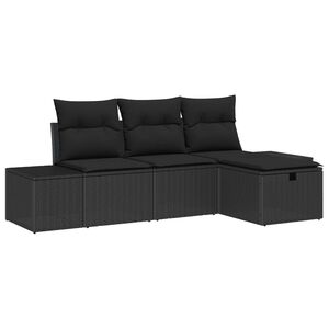 vidaXL Sofa Set 4 stk. Poly-Rattan