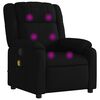 vidaXL Massage-Relaxsessel, schwarzer Stoff
