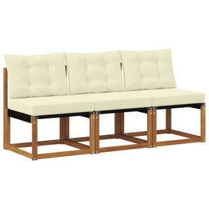 vidaXL 3 St&uuml;ck Outdoor Mittelsofa