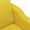 vidaXL 3-Sitzer-Sofa Hellgelb 180 cm Stoff