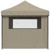 vidaXL Party-Zelt Taupe 279 x 410 x 315 cm Oxford-Stoff