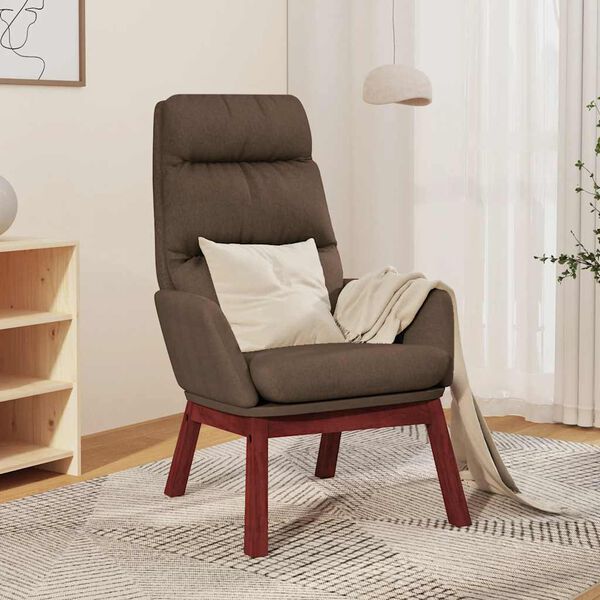 vidaXL Relaxsessel Taupe Stoff