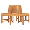 vidaXL Baumb&auml;nke 2 Stk. Halbrund &Oslash;160 cm Massivholz Teak