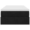 vidaXL Ottoman-Bett mit Matratze Schwarz 90x200 cm Samt