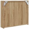 vidaXL Spiegelschrank mit LED-Beleuchtung Eichenoptik 60x13x52 cm