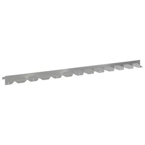 vidaXL Raseneinfassung 10 stk. 102 x 4 x 4 cm Stahl Silber