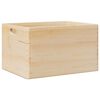 vidaXL Holzkiste mit Griffen 40x30x23 cm Massivholz Kiefer