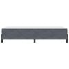 vidaXL Boxspringbett mit Matratze Dunkelgrau 80 x 210 cm Stoff
