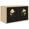 vidaXL Wandmontierter TV-Schrank BREMEN 69 x 33 x 40 cm Sonoma-Eiche