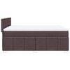 vidaXL Boxspringbett mit Matratze Dunkelbraun 140x200 cm Stoff