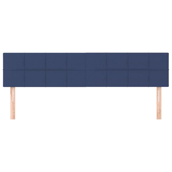 vidaXL Kopfteile Blau 160x5x78/88 cm Stoff