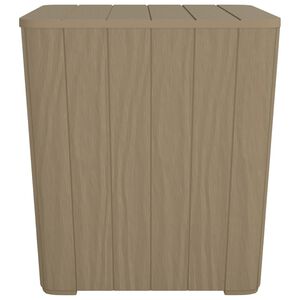 vidaXL Gartentisch mit Abnehmbarer Tischplatte Hellbraun Polypropylen