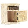 vidaXL Nachttisch Weiß 40×30×50 cm Mango Massivholz