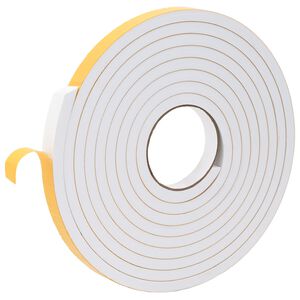 vidaXL Selbstklebendes Schaumstoffband 10 stk. Wei&szlig; 15mm x 5m
