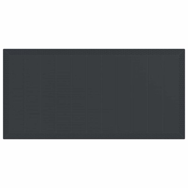 vidaXL Garten Essgruppe 9 pcs Anthrazit Polypropylen