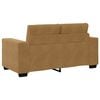vidaXL Sofa 3 pcs Braun Leinenmischgewebe