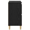 vidaXL Sideboard Schwarz Eichen-Optik 60 x 35 x 70 cm Holzwerkstoff