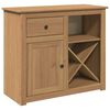 vidaXL Sideboard mit Schubladen PANAMA 93x40x80 cm Massivholz Kiefer