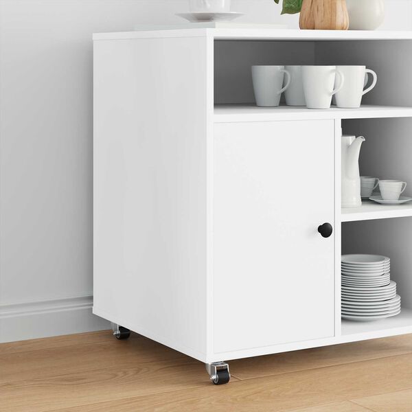 vidaXL Bockrolle 2 pcs Silber 50 mm Nylon