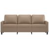 vidaXL 3-Sitzer-Sofa Cappuccino-Braun 180 cm Kunstleder