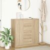 vidaXL Sideboard mit Schubladen Sonoma-Eiche 100,5x35x98,5 cm