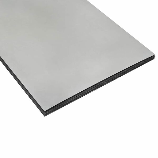 vidaXL Raseneinfassung 30 pcs Silber 100 x 0,05 x 20 cm