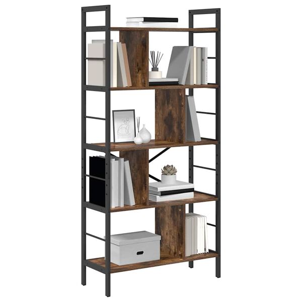 vidaXL B&uuml;cherregal Ger&auml;ucherte Eiche 75 x 30 x 156 cm Holzwerkstoff