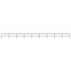 vidaXL Gartenzaun mit Speerspitze Stahl 1506 x 150 cm Schwarz