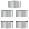 vidaXL Pflanzenring 5 Stk. Silber 40 x 40 x 20 cm Verzinkter Stahl