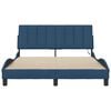 vidaXL Bettgestell ohne Matratze "Hanko" Blau 120x200 cm Stoff