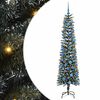 vidaXL K&uuml;nstlicher Weihnachtsbaum mit 300 LEDs mit St&auml;nder Gr&uuml;n 180 cm