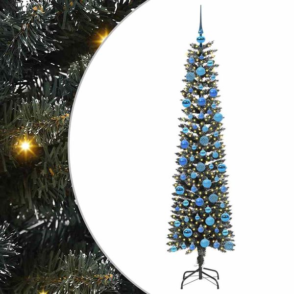 vidaXL K&uuml;nstlicher Weihnachtsbaum mit 300 LEDs mit St&auml;nder Gr&uuml;n 180 cm